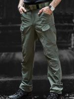 Pantalones Tácticos IX7 Para Hombre Algodón Elástico Militar Primavera Otoño Casual Trabajo Senderismo Entrenamiento - details 3