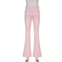 HEYounGIRL Conjunto De Camiseta Y Pantalones Flares De Manga Larga Hombro Descubierto Estilo Casual Streetwear Slim Para Mujer Otoño Invierno - details 9