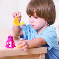 Juguete Educativo Para Baño De Bebé Delfín De Plástico ABS Juguete Flotante Interactivo Para Niños De 0 a 12 Años Juguete De Piscina Con Ventosa Animal Marino - details 1