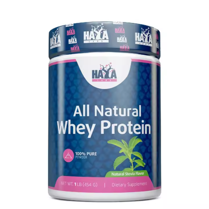 HAYA LABS 100% Pure All Natural Whey Protein - Stevia - 454G - 1