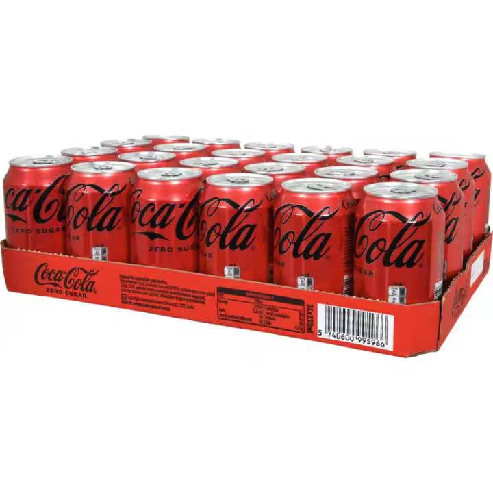 Envio desde miravia COCACOLA CERO O ORIGINAL LATA 33CL CAJA 24U ALMACEN 4PX - 1