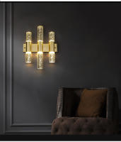 Lámparas De Pared Modernas De Cristal De Burbuja LED Para Baño Dormitorio Sala De Estar Iluminación Interior Decorativa Dorado/Plateado - details 12