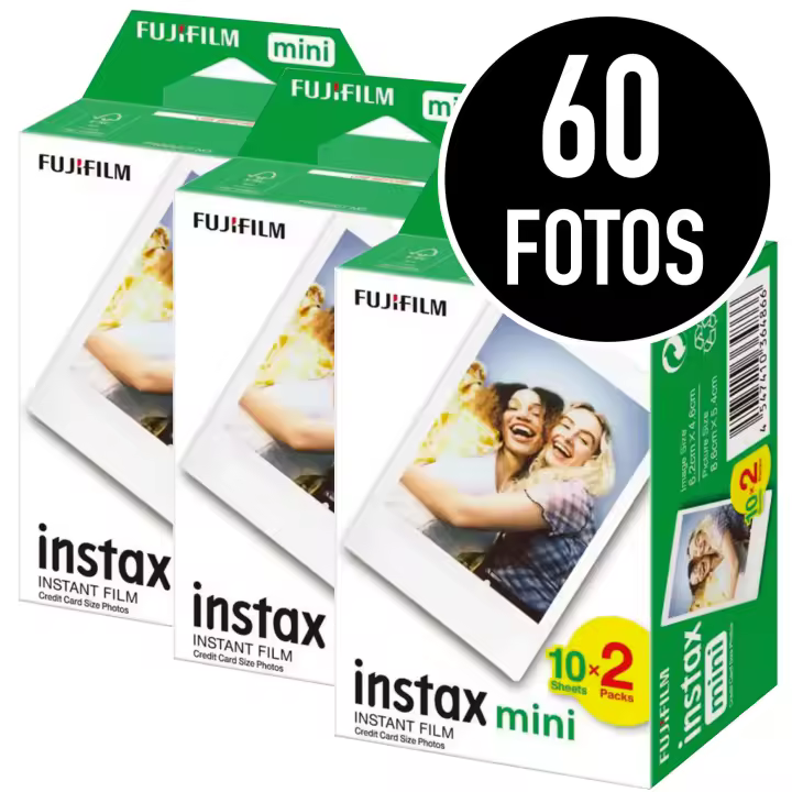 PELÍCULA INSTAX MINI. PACK 40, 60 y 80 Fotos. Película fotográfica instantánea - 1