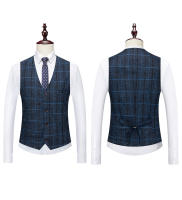 Traje De Tres Piezas Para Hombre 2025 Con Botón De Moda Boda Negocios Casual Trabajo Formal Chaleco Pantalones M-5XL - details 10