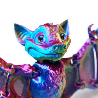 Adornos De Escritorio Con Juntas De Murciélagos 3D Imprimibles Figuras Creativas Y Originales Para Regalos Movibles Y Realistas - details 5