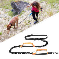 Correa Retráctil Para Perros Sin Manos Para Correr Con Doble Mano Cuerda Elástica Reflectante Gran Tamaño Suministros Para Mascotas - details 1