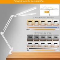 Lámpara De Escritorio LED Sin Escala Dimmable Luz De Monitor USB Para Oficina Estudio Lectura Fijación De Iluminación - details 4