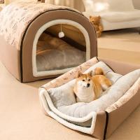 Casa De Perro Invierno Cama Caliente Desmontable Lavable Saco De Descanso Profundo Para Perros Medianos Y Grandes Algodón 100% Estilo Mecánico De Limpieza - details 8