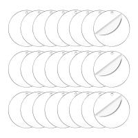 Llaveros De Acrílico 50mm Blankos Para Manualidades Y Proyectos De Joyería 10/20/30 Piezas Discos Circulares Transparentes - details 0