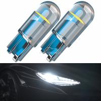 10X Lámparas LED COB Vidrio 6000K Blanco Para Auto Placa De Licencia Domo Lámpara De Lectura DRL Búho Lateral Puerta Luz De Retroiluminación - details 1