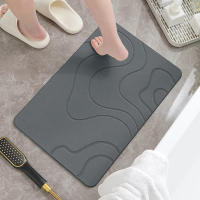 Alfombra De Baño Kieselguhr Antideslizante Alfombrilla De Ducha Absorbente Y Secado Rápido Tamaño 60x39cm Para Adultos - details 12