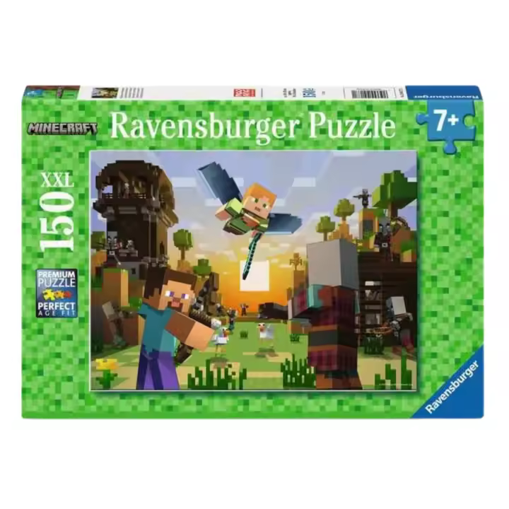 RAVENSBURGER PUZLE MINECRAFT 150 PIEZAS XXL, 04177, TIENDA CON LICENCIA OFICIAL - 1