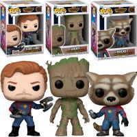 FUNKO Pack 3 Groot StarLord Star Lord Star-Lord Rocket Raccoon Guardianes Galaxia vol 3 Guardians Galaxy Funko Pop Vinyl figura figuras - details 0