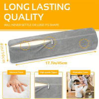 Almohada De Memoria Para El Cuello 1pc Bolster De Espuma Para Dormir Soporte Para Espalda Y Piernas Uso En Yoga - details 4