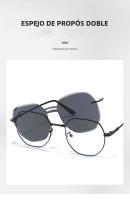 Gafas De Sol Removibles Para Hombres Y Mujeres Hexagonales Con Lentes Anti Luz Azul Para Computadora Gafas De Sol Rectangular Para Adultos - details 3