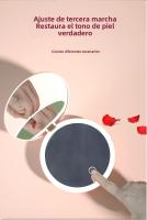 Espejo De Maquillaje Plegable Compacto Con LED Recargable 2 Lados Pequeño Y Portátil Espejo Cosmético De Bolsillo - details 4