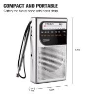 Radio Portátil AM FM Batería Operada Con Antena Telescópica Para Jóvenes Y Ancianos Radio De Bolsillo Para El Hogar Y Caminar - details 4