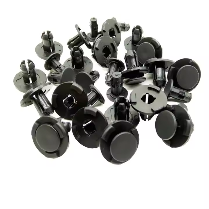 50pcs Clips De Automóvil 8mm Para Nissan Tirantes De Parachoques Puerta Panel De Panel Retenedor De Plástico Para Reparación De Coches - 1