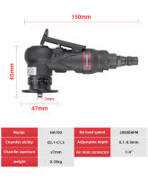 Mini Máquina Portátil De Aplanado Pneumática 45 Grados Para Trimmig De Metal Y Desburde Kit De Beberrío Aéreo - details 7