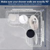 Estante De Pared Triangular Para Baño No Perforado Soporte De Almacenamiento Para Inodoro Y Lavabo Montado En La Pared - details 2