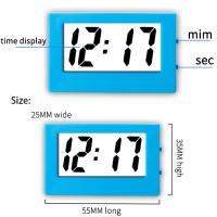 Reloj Digital Mini Pequeño Para Coche Escritorio Viaje Moderno LED Pantalla LCD Display Reloj Electrónico Para Hogar Y Oficina - details 1