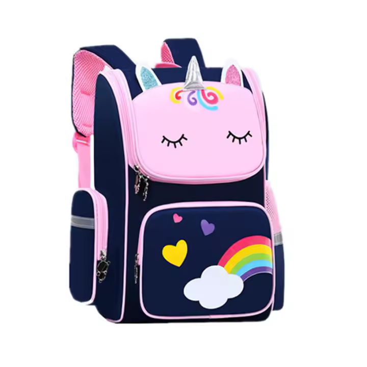 Niños schobackpack lindo dibujos animados schobags para niñas mochila primaria - 1