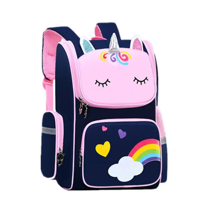 Niños schobackpack lindo dibujos animados schobags para niñas mochila primaria - 1