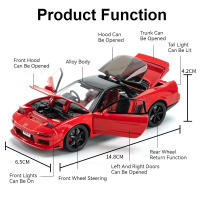 Honda NSX 1:32 Coche De Juguete Educativo Para Niños Con Luz Y Música Abrigo De 5 Puertas Vehículo Miniatura Con Retroceso Pull Toy - details 3