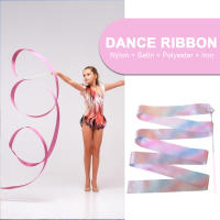 Cinta De Danza Y Gimnasia Para Niños Con Palillo De Girar 2M/4M Brillo Plateado Y Plateado Dorado Para Actuaciones En Escenario - details 3