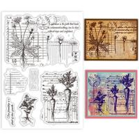Plant Table Background Clear Stamps Para Cartas Horario Texto Fondo Silicona Estampado Transparente Sin Marca De Fabricación - details 0