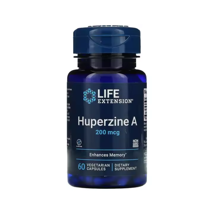 Huperzina A, 200 mcg, 60 cápsulas vegetales de Life Extension - 1