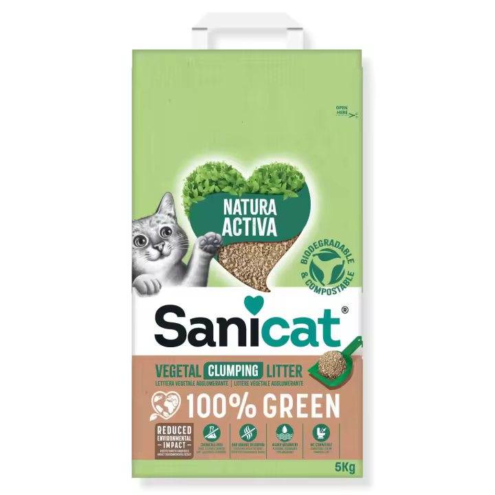 SANICAT ARENA NATURA 100%GREEN 3x5KG - 1