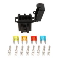 Juego De Caja De Fusibles De 4 Maneras Y Caja De Relé De 1 Manera Para RV/Barco/Tanque/Remolque/Marina/Truck/SUV/Camper Soporte O Bloque Combos Para Automóviles Y Electrónica De Automoción - details 0