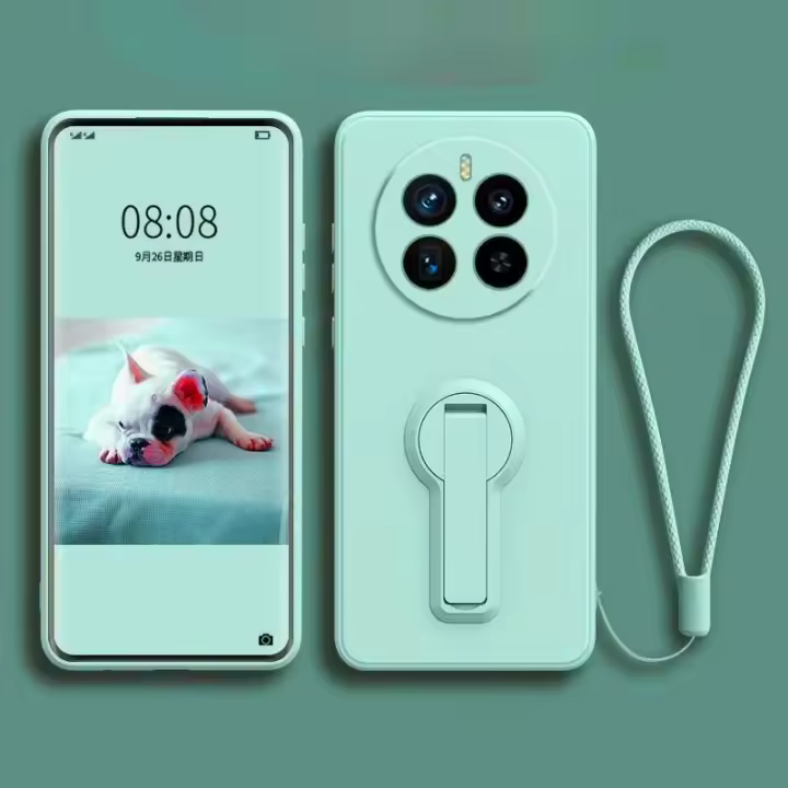 Funda De Silicona Líquida Para Realme 12 pro plus Soporte Móvil Suave Cubierta Protectora Antigolpes Con Funda Trasera Resistente Al Agua - 1