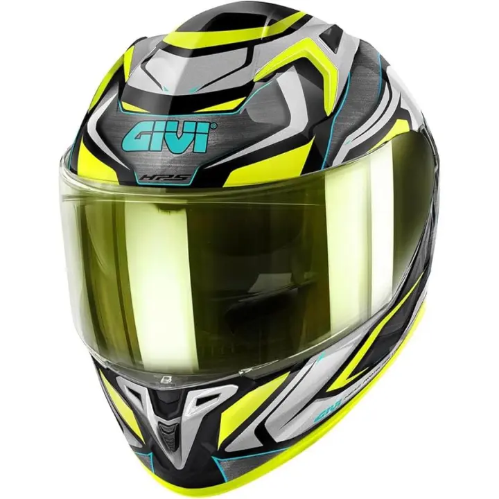 Casco Integral Givi 50.9 Atomic Negro Gris Amarillo - 1