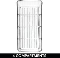 Caja De Almacenamiento De Alimentos Aihogard De 4 Capas Transparente Para Cocina Refrigerador Organizador De Panadería Contenedor Para Especias Y Maquillaje - details 7