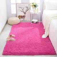 Carpetas De Piso Para Habitación De Niñas Rosa Suaves Y Gruesas Alfombra Grande Para Dormitorio Decoración Del Salón Alfombras Para Cama De Niños - details 13