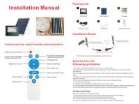Lámpara Solar JVEE 30W 1000mAh Con Control Remoto Luz De Fosa Impermeable IP67 Ajustable Para Exteriores Villa Callelampara Ángulo - details 7