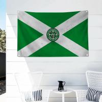 Bandera De Polyester Para Exteriores Con Cuatro Agujeros Estilo Aesthetic De Celtic Fc Decoración De Habitación Y Exterior - details 8