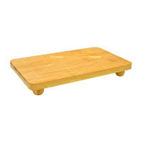 Bandeja de Baño de Bambú, Bandeja Perfumes Velas Rectangular, Bandeja Decorativa, Tabla de Madera para Servir, 21 X 12 cm - details 2
