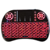 Teclado Inalámbrico Mini Con Ratón Air Mouse 2.4G Backlit Para Android TV Box PC I8 Soporte Para Inglés Ruso Francés Español Portugués Árabe - details 6