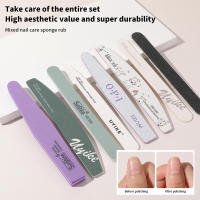 1Pcs Esponja De Cuidado De Uñas Mezcla De Papel De Lijar Y Lijador Doble Cara Para Manicura Arte De Uñas Duradero - details 0