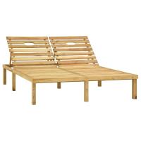 vidaXL Tumbona doble de madera de pino impregnada verde - details 0