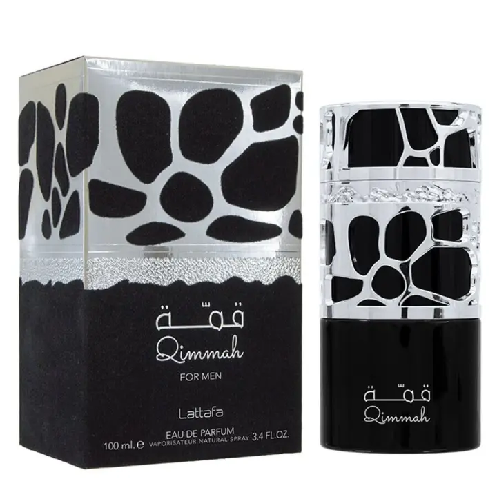 Perfume Árabe 100% Original Lattafa Qimmah For Men EDP 100ml | Fragancia Masculina Exclusiva con Notas Amaderadas y Especiadas, Elegancia Intensa y Sofisticada para Hombres que Buscan un Aroma Duradero y Distintivo - 1