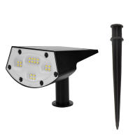 Aktive - 6 Balizas solares LED 2 en 1, emiten luz cálida 5-10 lúmenes, con estaca para suelo o posición de pared, sin cables, resistentes a la intemperie (IP24), autonomía hasta 8 horas, iluminación versátil para exteriores - details 5