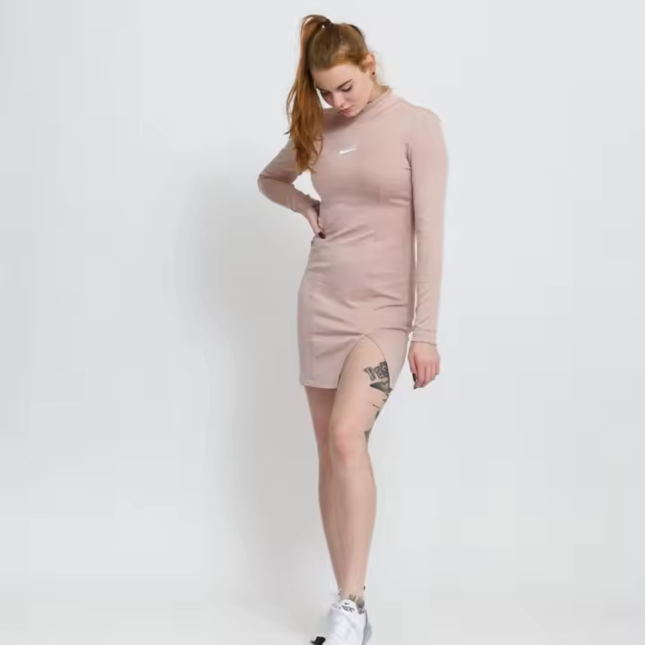 Vestido Nike W Nsw Air Ls Dress Rosa Oxford Kleid Dd5445-601 - 1