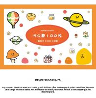 100pcs Pegatinas Decorativas De Corazón Girly Para Álbum De Memorias Estéticas Y Scrapbooking Irregular Papel >3 Años - details 1