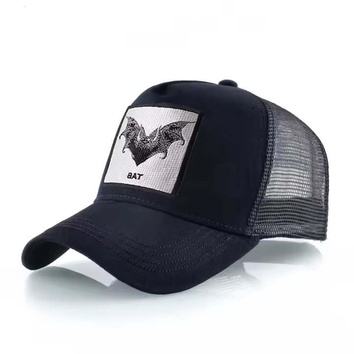 Gorro De Béisbol Con Bordado De Bate Ajustable Para Hombres Y Mujeres Protección Solar Estilo Hip Hop Moda Casual Para Exterior - 1