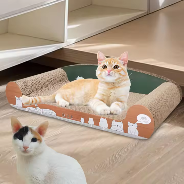Mesa De Rascado Para Gatos Sillón Versátil Y Resistente Estilo Vintage Nido Para Gatos Decoración Para El Hogar Alfombrilla De Rascado Para Mascotas - 1