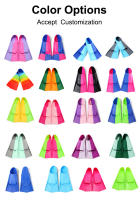 Aletas de silicona para hombres y mujeres, estilo libre, braza, aletas cortas de silicona para adultos y niños, aletas de entrenamiento de buceo ligero y natación. - details 23